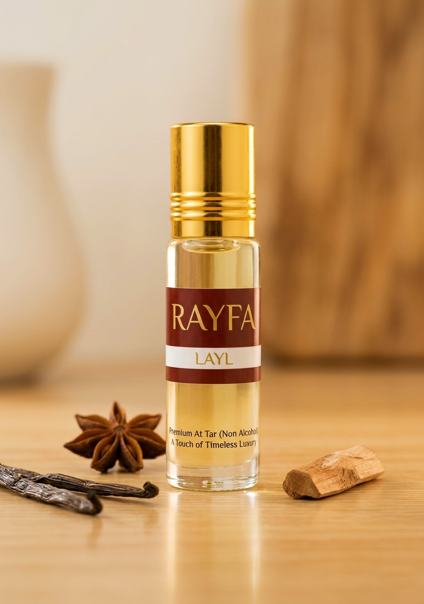 Rayfa Layal Attar Perfume Oil Fruity Honey Oudh Long Lasting Alcohol Free Luxury Fragrance for Men Women