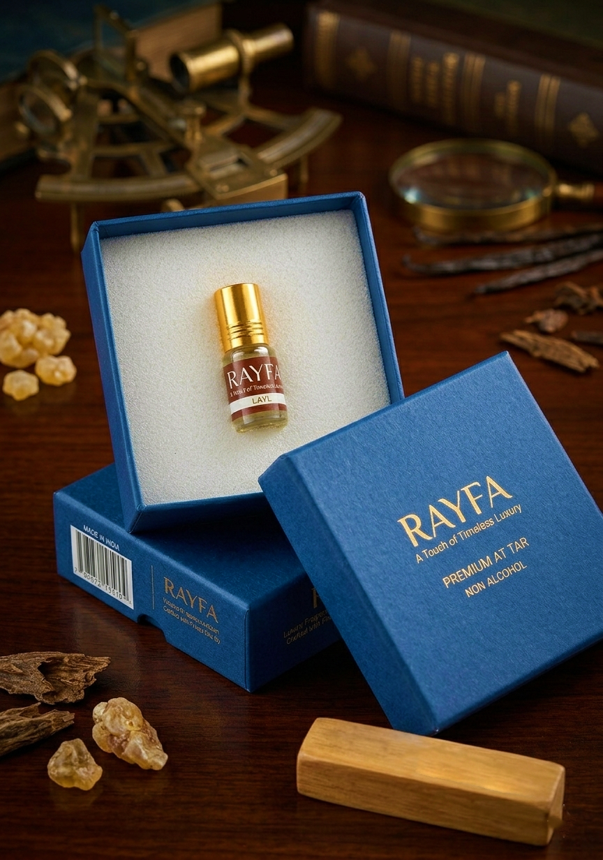 Rayfa Layal Attar Perfume Oil Fruity Honey Oudh Long Lasting Alcohol Free Luxury Fragrance for Men Women