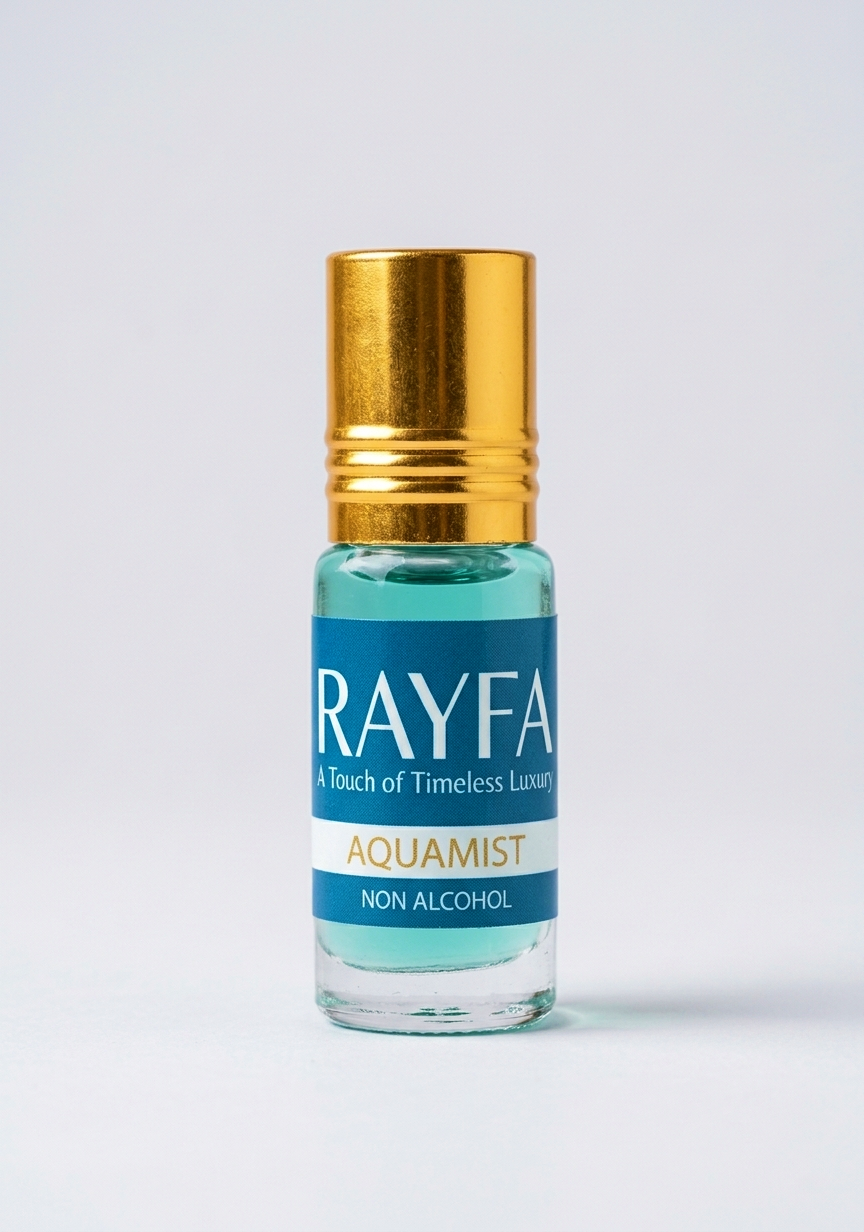 Rayfa Aquamist Attar Perfume Oil Fresh Floral Long Lasting Alcohol Free Summer Fragrance for Men Women