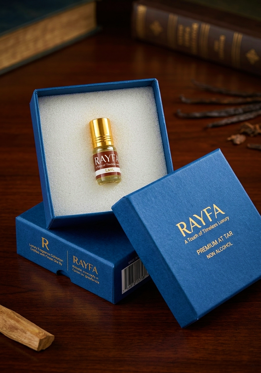 Rayfa Layal Attar Perfume Oil Fruity Honey Oudh Long Lasting Alcohol Free Luxury Fragrance for Men Women